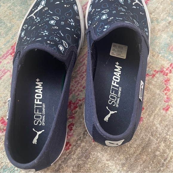 Puma Navy Paisley Sneakers - Picture 3 of 6